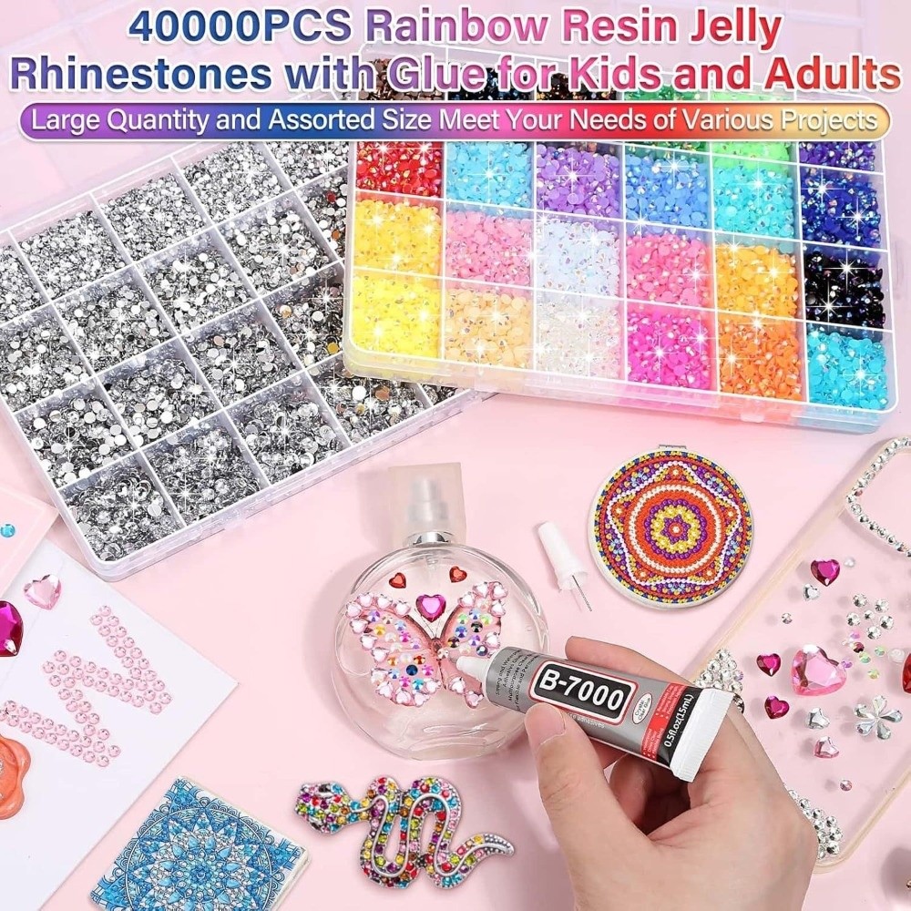 Multicolor Resin Rhinestone Ki - Resin Jewelry Kit recension och pris
