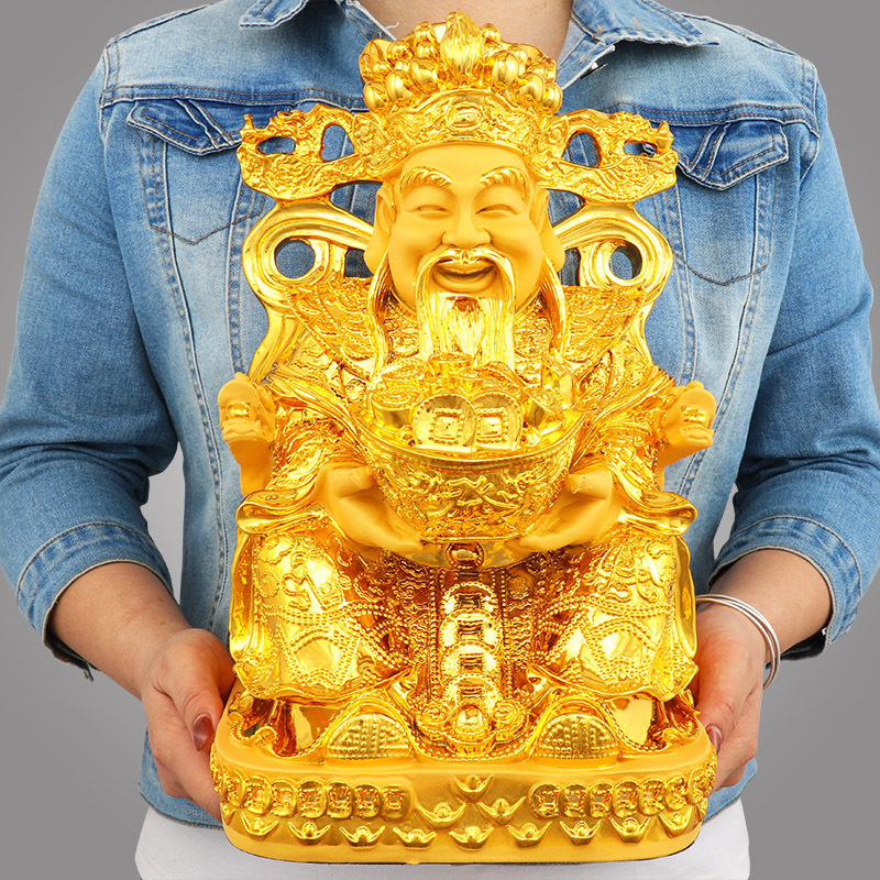 Feng Shui Gold God of Wealth L - Crafting Resin recension och pris