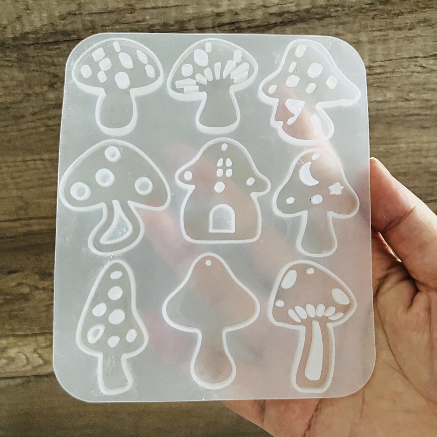 Multi Style Mushrooms Earring  - Flower Preservation Resin recension och pris