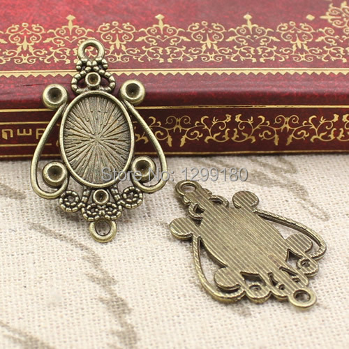 50pcs/lot Alloy Bronze Tone Ca - Bezels Set Pendant recension och pris