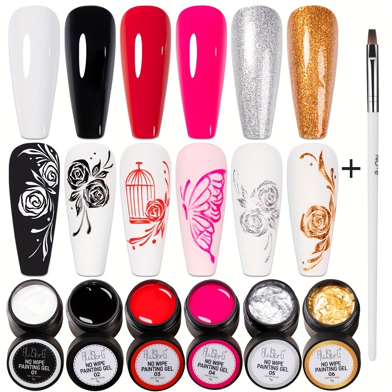 AWStorG 7Pcs/Set Not Flowing 4 - Resin Glitter Pack recension och pris