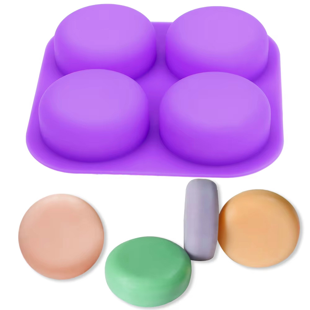 1-2 PCS 4 Cavity Reusable Roun - Coaster Mold Round recension och pris