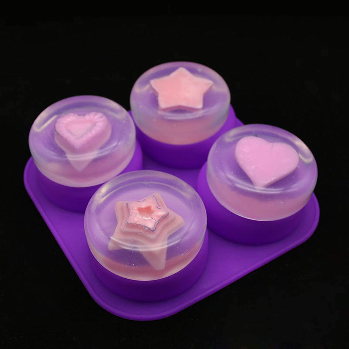 1-2 PCS 4 Cavity Reusable Roun - Coaster Mold Round recension och pris
