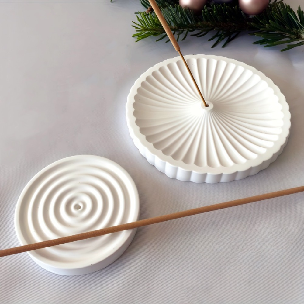 2pcs Round Incense Burner Sili - Coaster Mold Round recension och pris