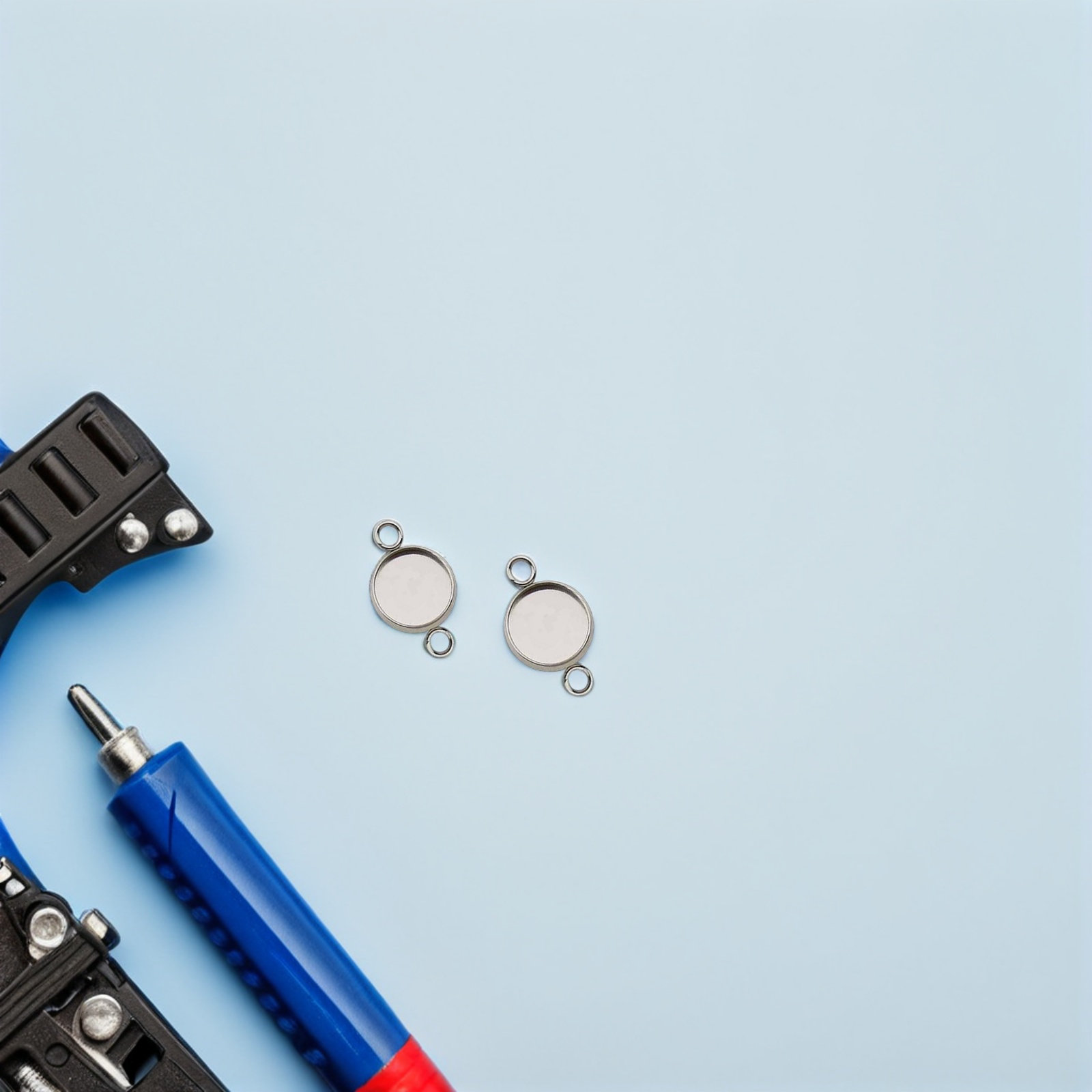 20Pcs Stainless Steel Jewelry  - Bezels Set Pendant recension och pris