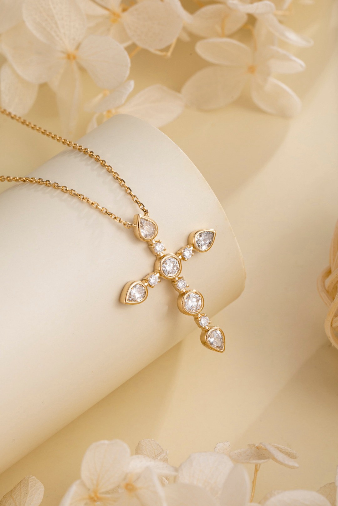 14K Yellow Gold Lab-Grown Diam - Bezels Set Pendant recension och pris