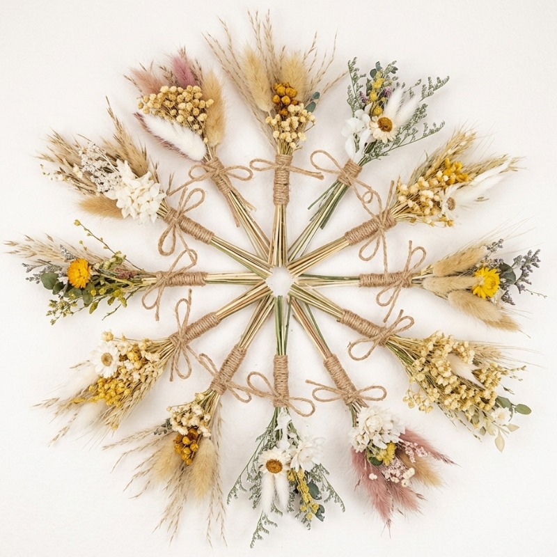 Mini Dried Flower Bouquet Natu - Dried Flower Bulk recension och pris
